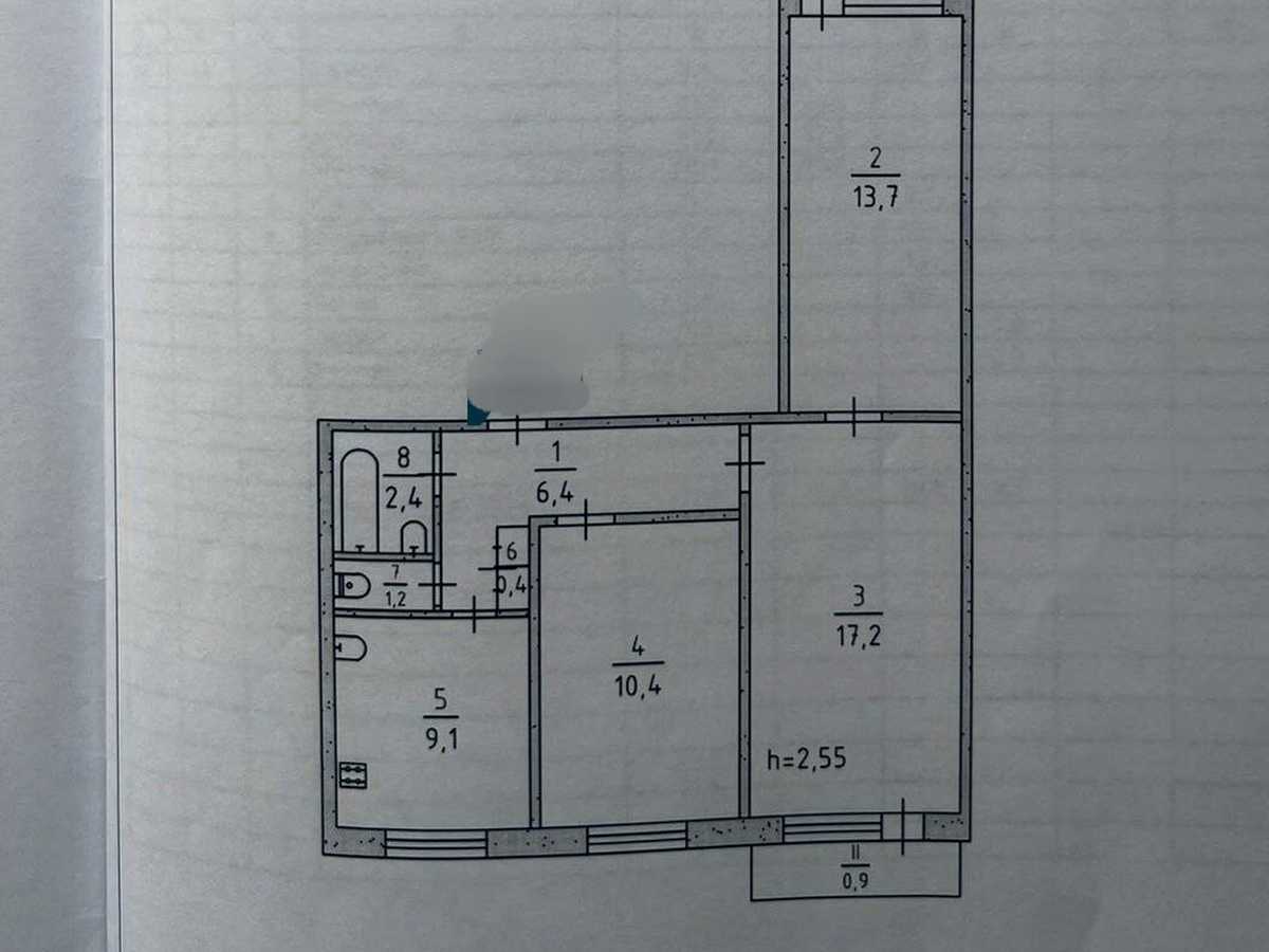 Квартира на вул. 5-й Зарічний мікрорайон, 2 в Кривому Розі, ID 413164, фото №10