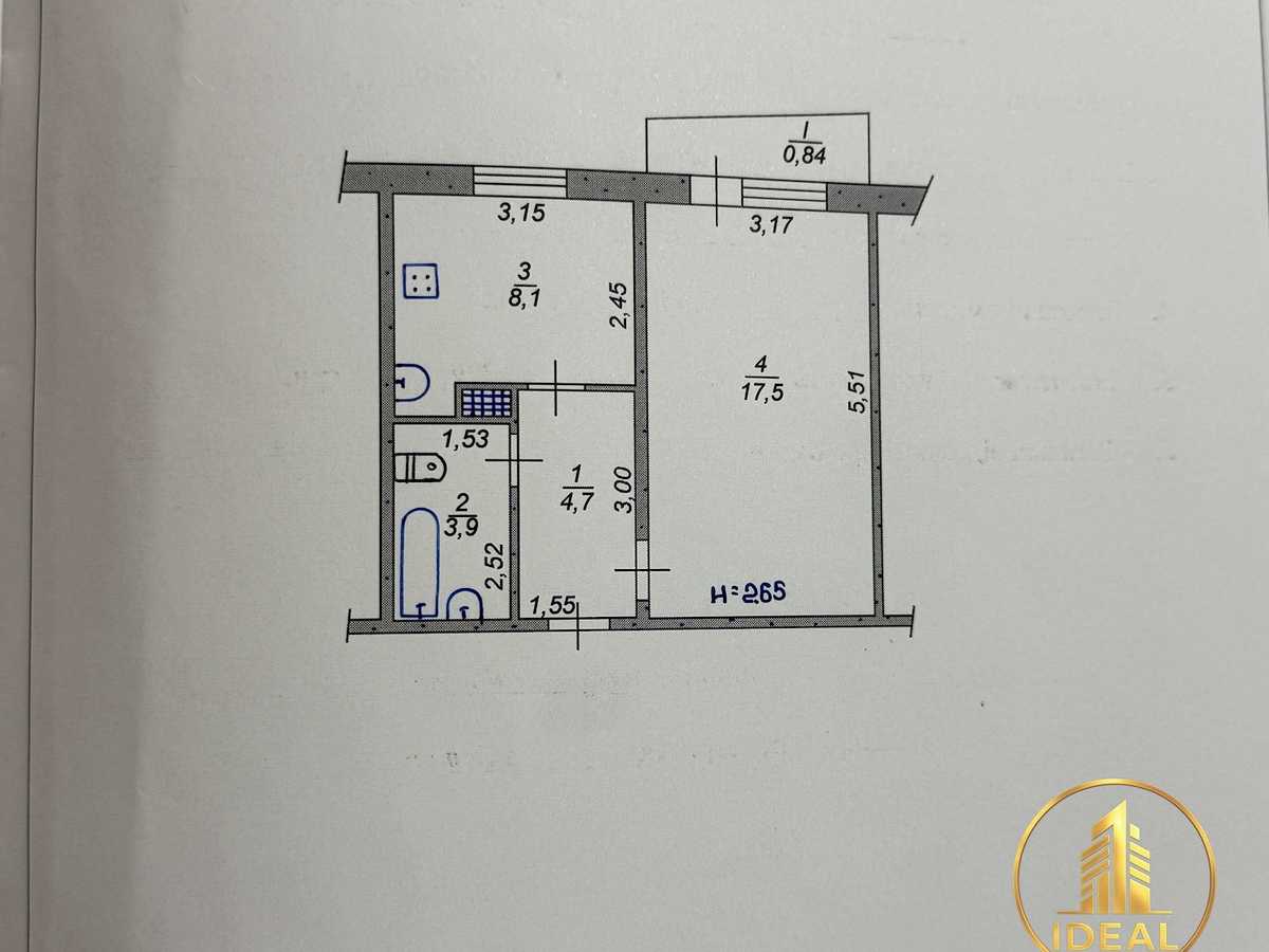 Квартира на вул. Староярмаркова, 1 в Кривому Розі, ID 413629, фото №18