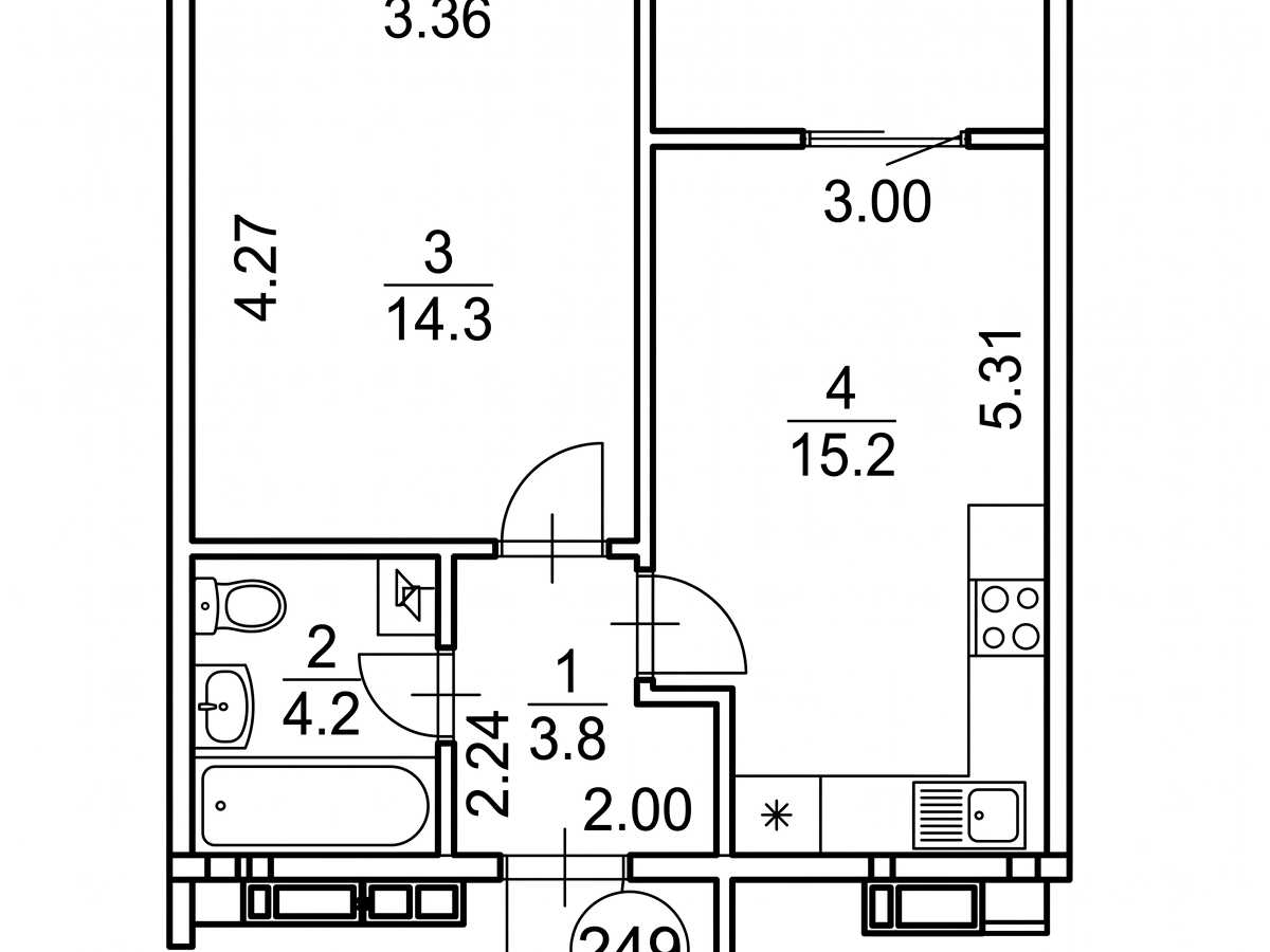 Квартира на вул. Михайла Максимовича в Києві, ID 414126, фото №13