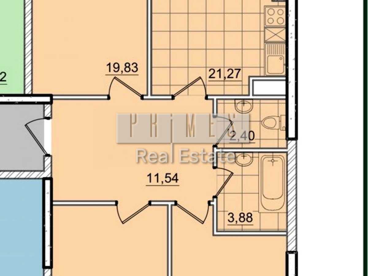 Квартира на вул. Михайла Бойчука, 19А в Києві, ID 414945, фото №2