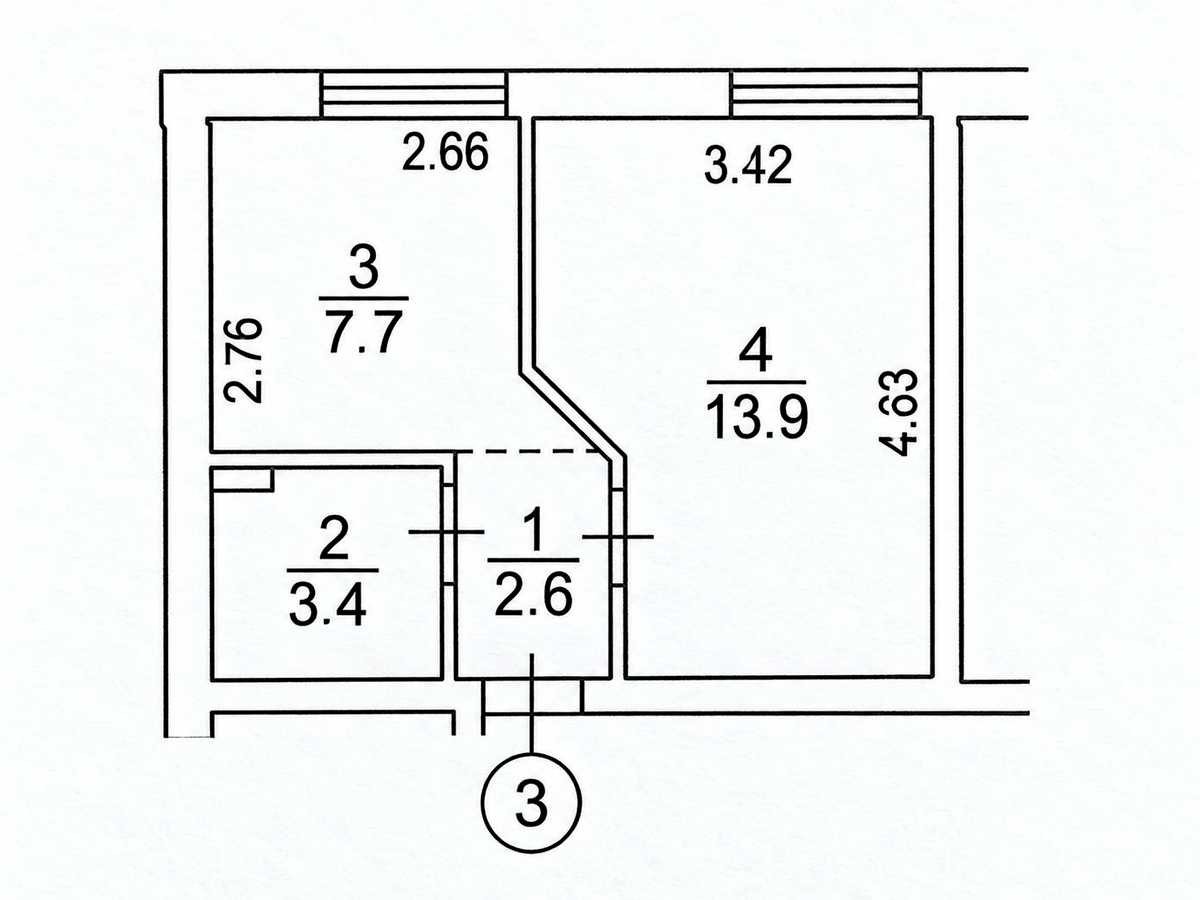 Квартира на вул. Кошова, 104/21 в Києві, ID 426548, фото №3