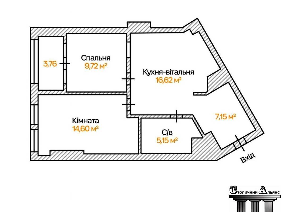 Квартира на просп. Берестейський, 11 к1 в Києві, ID 465373, фото №25