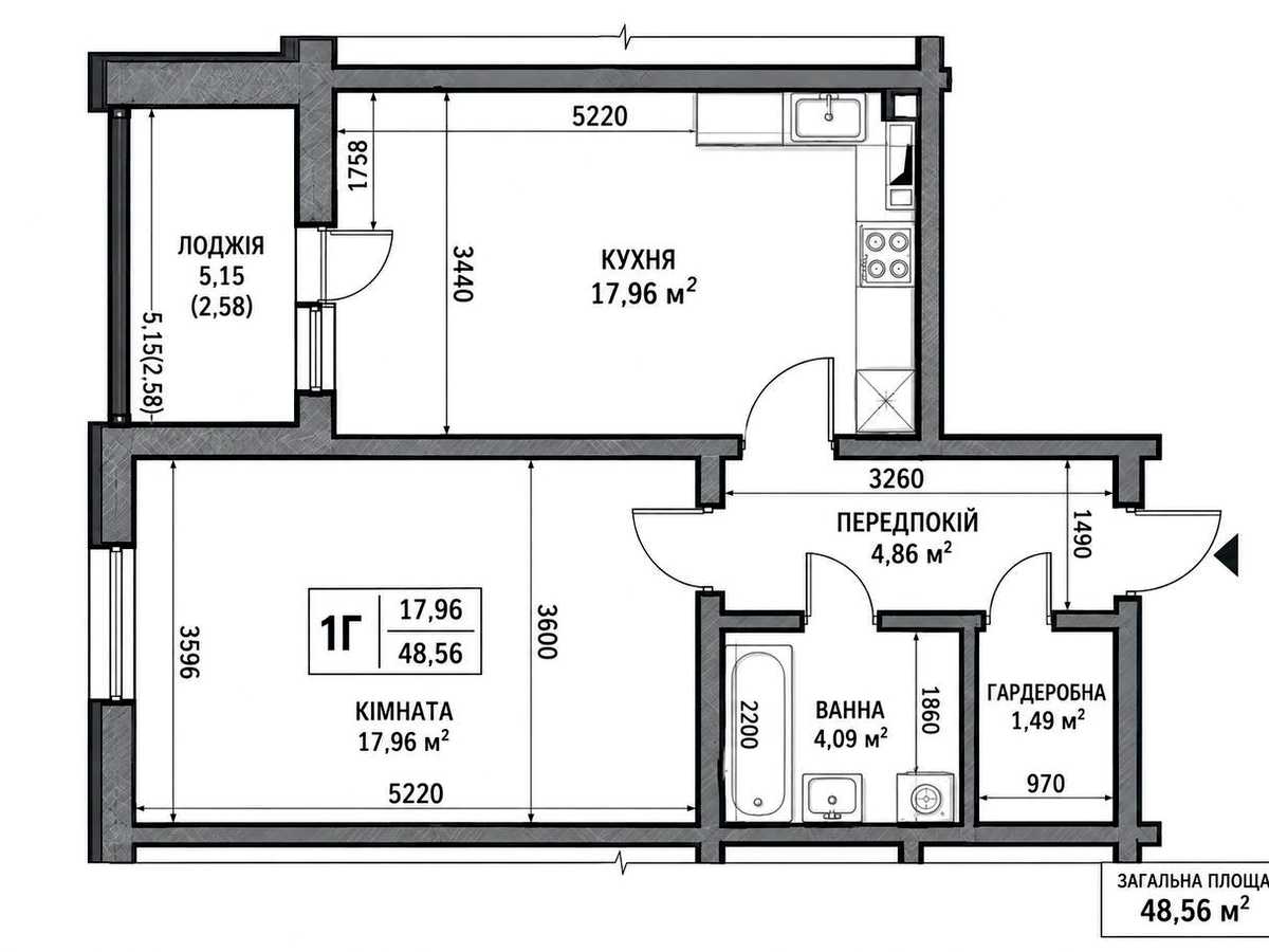 Квартира на вул. Коноплянська, 22Б в Києві, ID 475598, фото №13
