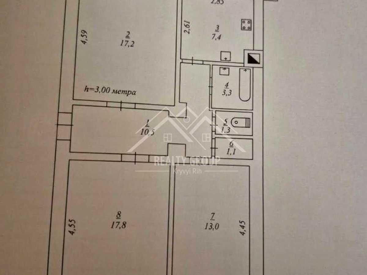 Квартира на вул. Зимових Походів, 1 в Кривому Розі, ID 477483, фото №18