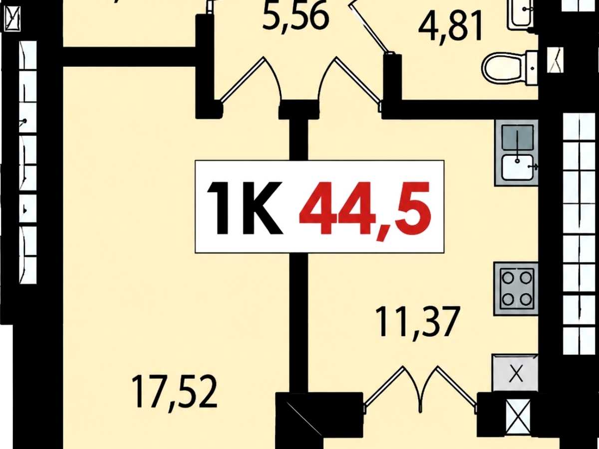 Квартира на вул. Тараса Шевченка в Івано-Франківську, ID 481277, фото №6