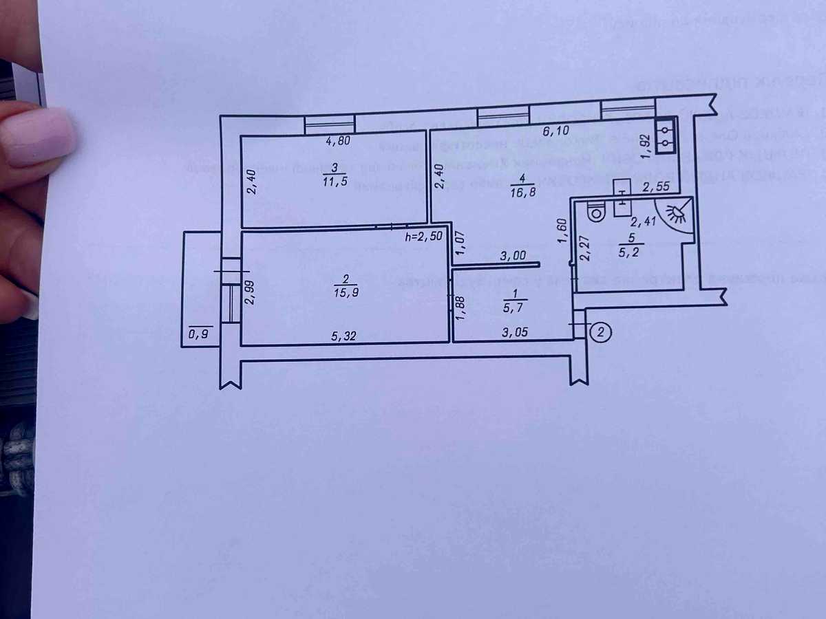 Квартира на вул. Будівельників, 20/1 в Хмельницькому, ID 488407, фото №2